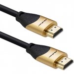 Qoltec Kabel HDMI v2.1 Ultra High Speed 8K | 60Hz | 30AWG | 1m Złoty