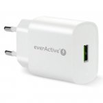 everActive Ładowarka sieciowa 1X USB 18W QC3.0 Biała