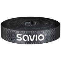 Savio Organizer na kable, Taśma, Rzep, 14mm szerokości, 10m OC-07 