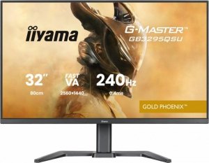 IIYAMA Monitor G-Master 31.5 cala GB3295QSU-B1 QHD,FastVA,240Hz,2xHDMI,DP,400cd,0,4ms, 2xUSB 3.2 , 2xUSB-C, HAS 150, FreeSync Pr