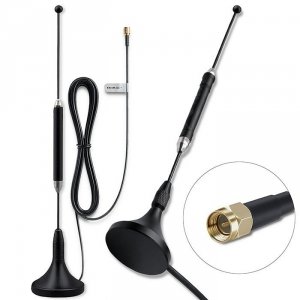 Qoltec Antena 4G LTE z podstawą magnetyczną | 5dBi | dookólna |   wewnętrzna | 600-2700 MHz | SMA | 3m