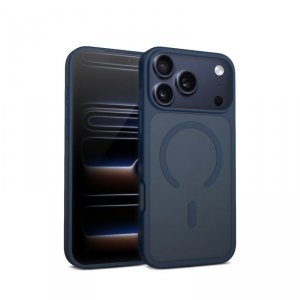 CRONG Etui Hybrid Matte Magnetic Etui MagSafe iPhone 17 Pro Granatowe