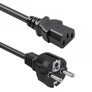 Qoltec Kabel zasilający SCHUKO CEE 7/7 (E/F) | IEC C13 | 3x0.75mm2 | Czysta miedź Cu | 1.5m