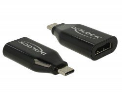 Delock Adapter USB-C -> HDMI M/F 4K 60Hz Thunderbolt 3/Alternatywny tryb DisplayPort