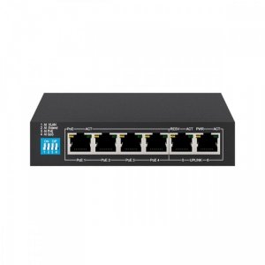 Extralink Switch KRIOS PoE 4x Gigabit PoE/PoE+, 2x RJ45 Uplink Gigabit, 60W