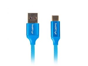 Lanberg Kabel Premium USB CM - AM 2.0; 1,8m niebieski QC 3.0