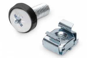 Digitus Śruby montażowe M6 19.8mm, nakrętki i podkładki do komponentów RACK 10 i 19 zestaw 50szt. srebrne