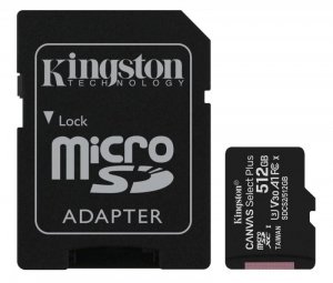 Kingston Karta pamięci microSD 512GB Canvas Select Plus 100/85MB/s