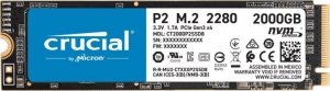 Crucial Dysk twardy P2 2TB   M.2 PCIe NVMe 2280 2400/1900MB/s