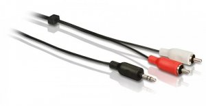 Philips Kabel Stereo Y 1.5m (3,5 mm M - 2 RCA M)