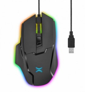 NOXO Vex gaming mysz dla graczy (Sunplus 199, 800-7000 DPI, RGB)