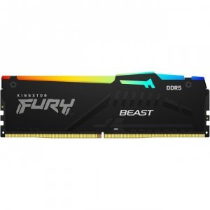 Kingston Pamięć DDR5 Fury Beast Black RGB  32GB(1*32GB)/6000  CL40