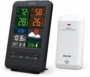 Sencor Stacja pogody SWS 7300  wys LCD kolor 13,8 cm
