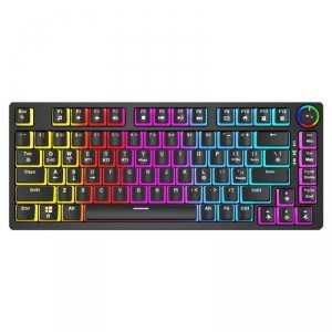 Savio Klawiatura mechaniczna bezprzewodowa PHENIX, Gateron Yellow Pro, Pudding