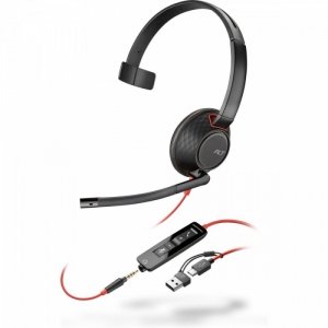 POLY Zestaw słuchawkowy Blackwire 5210 USB-C + USB-C/A (Bulk) 8X230A6