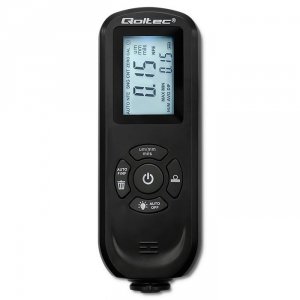 Qoltec Miernik grubości lakieru z podświetlanym bocznym wyświetlaczem LCD | 0 ~ 2000um