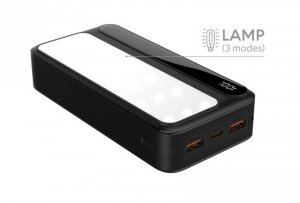 Rebeltec Powerbank P20 LCDPD LAMP 20 000mAh, zintegrowana lampa LED z funkcją latarki