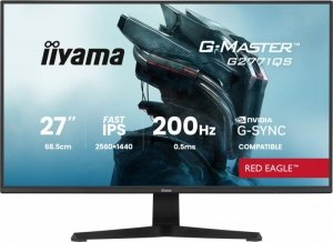 IIYAMA Monitor 27 cali G2771QS-B1  QHD,Fast IPS,DP,2xHDMI,200Hz,           350cd,Adaptive G-SYNC - 2560 x 1440 @48-200Hz Display