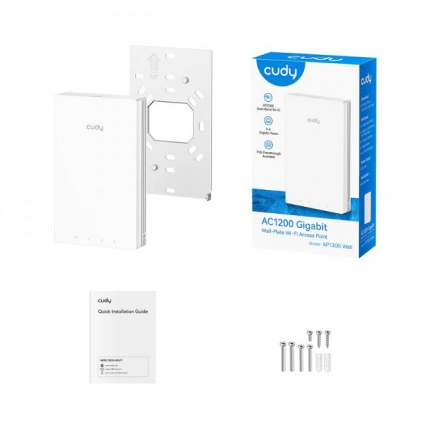 Cudy Punkt dostępowy AP1300 AC1200 Dual Band Gigabit montaż ścienny