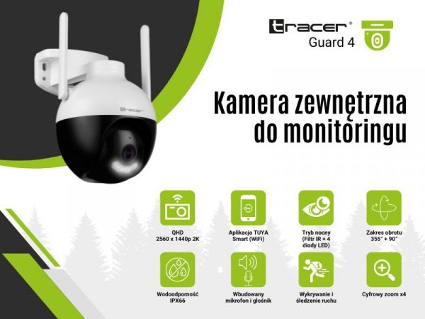 Tracer Kamera IP do monitoringu zewnętrznego Guard 4