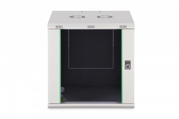 Digitus Szafa sieciowa wisząca Dynamic 19" 12U rack 607x600x600mm, drzwi szyba, szara, niezłożona, 60kg