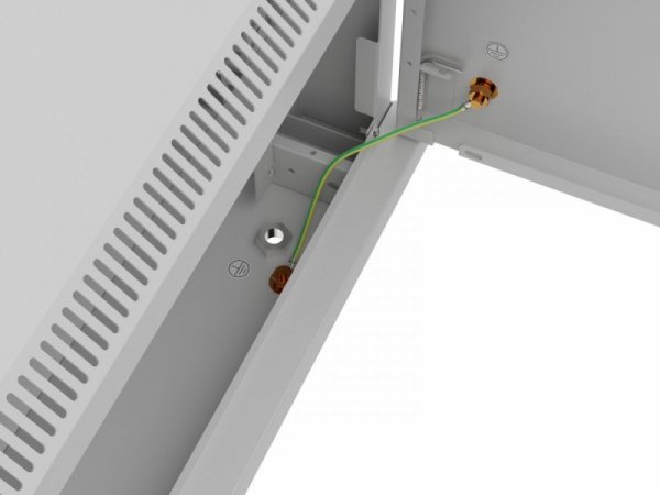 Lanberg Szafa instalacyjna rack wisząca 19 cali 4U 600x450 szara drzwi metalowe (flat pack)