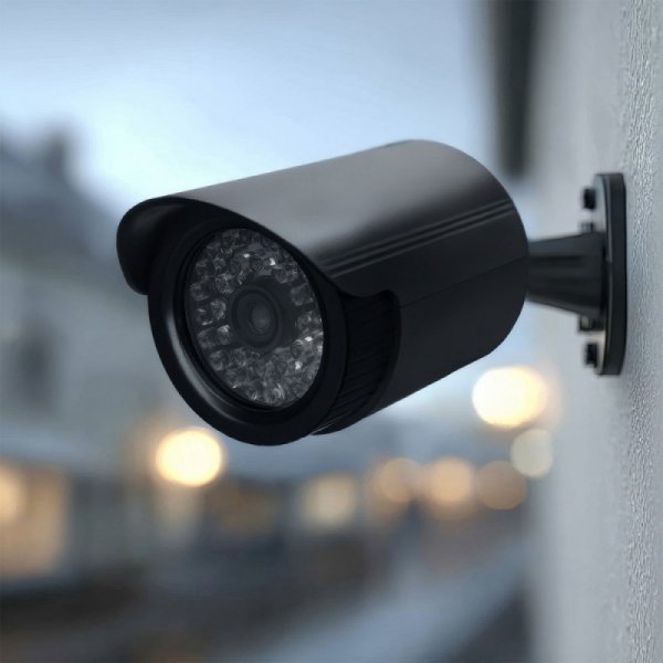CEE Atrapa kamery tubowej diody IR LED, IR1800 B czarna, zasilanie 2xAA, ABS