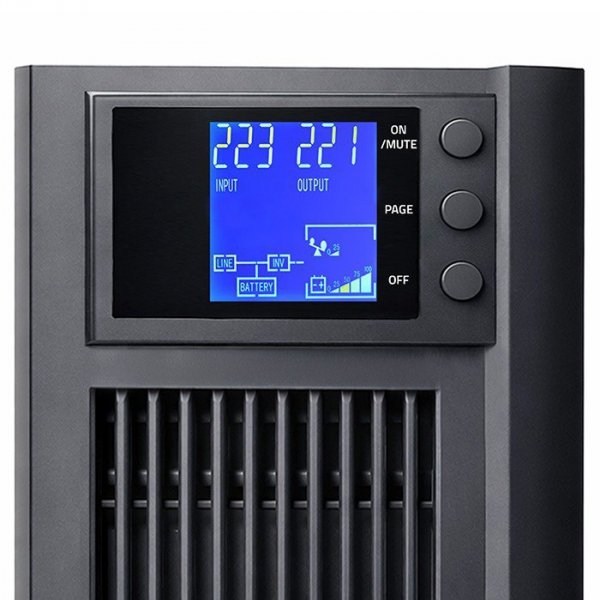 Qoltec Zasilacz awaryjny UPS Pure Sine Wave | 2kVA | 1600W | AVR | LCD |Czysty Sinus