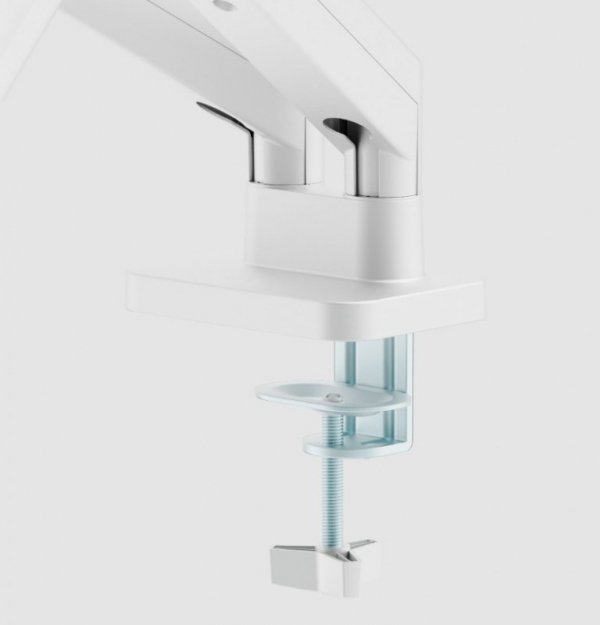 Gembird Ramię biurkowe  na dwa monitory regulowane, od 17 do 32 cale obciążenie do 10kg, kolor biały