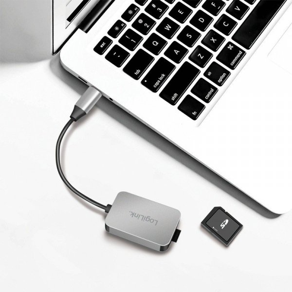 LogiLink Czytnik kart USB3.2 Gen 1, SD/microSD, USB-C