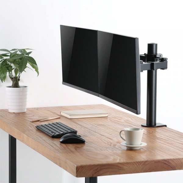 LogiLink Uchwyt na 2 monitory,17 -32 cale, ramie 380mm,2x12kg