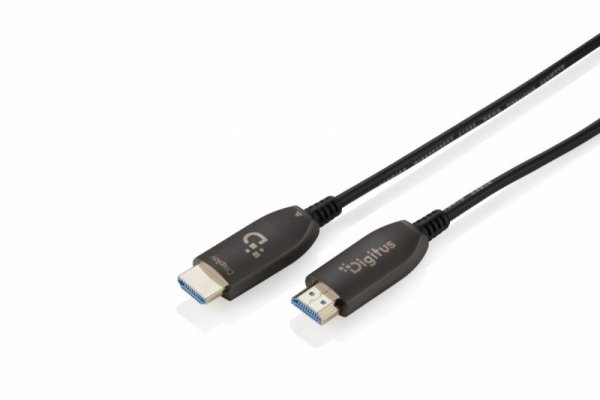 Digitus Kabel połączeniowy hybrydowy HDMI AOC | HDMI-A męski-męski | HDMI 2.1 | UHD-2 8K@60Hz | 48Gbps |HDR, eARC, HDCP 2.2, CEC