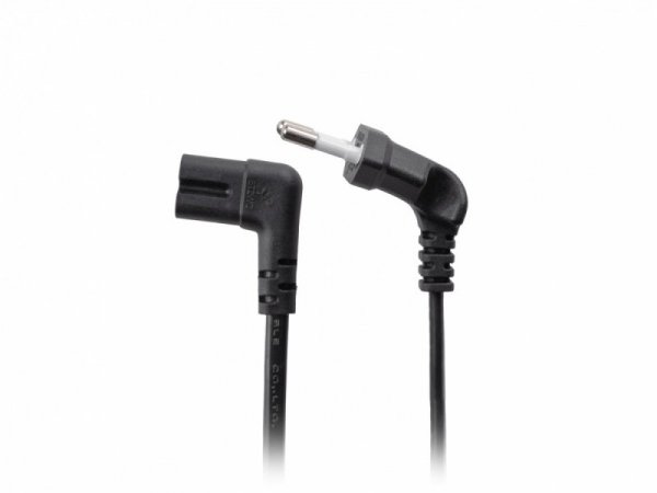 Lanberg Kabel zasilający EURO ( radiowy) CEE 7/16 - IEC 320 C7 3m kątowy VDE czarny