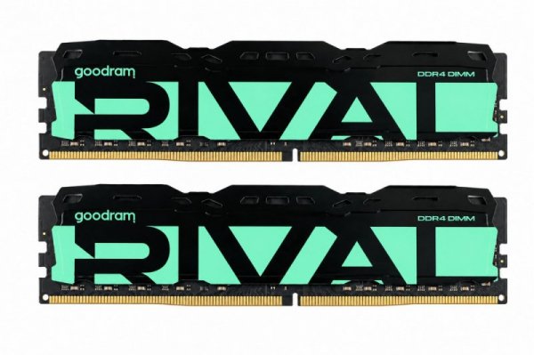 GOODRAM Pamięć do PC DDR4 Rival Radiant 32GB (2*16)/3200 CL16 zielona