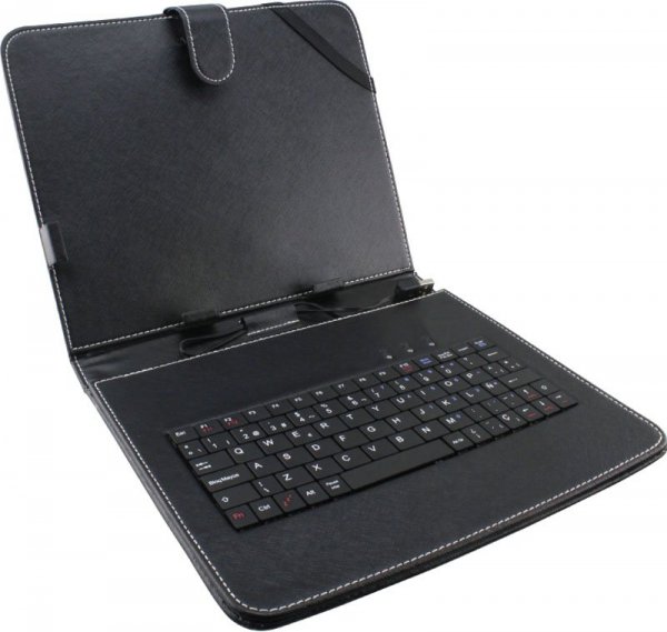 Esperanza KLAWIATURA + ETUI DO TABLETÓW 7&quot; EK123 MADERA / SKÓRA            EKOLOGICZNA /  STAND / CZARNE