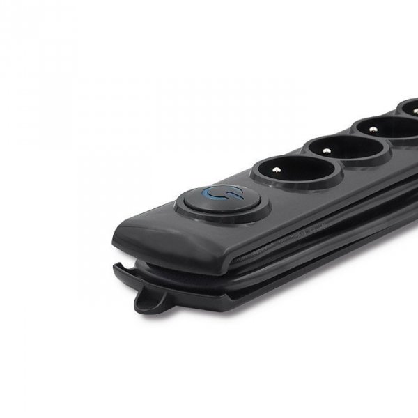 Qoltec Listwa antyprzepięciowa | 8 gniazd | 3,0m