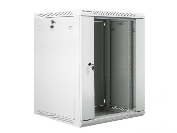 Lanberg Szafa instalacyjna wisząca 19 cali 15U 600X600mm szara (drzwi szklane)