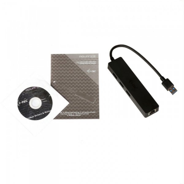 i-tec USB 3.0 Slim HUB 3 Port + Gigabit Ethernet 10/100/1000