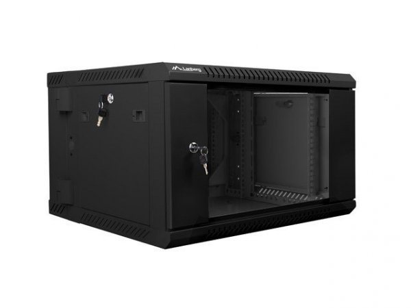 Lanberg Szafa instalacyjna wisząca dwusekcyjna 19 cali 6U 600X600mm czarna