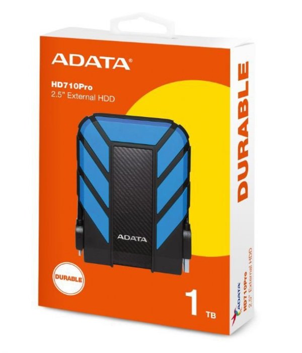 Adata Dysk twardy DashDrive Durable HD710 1TB 2.5 USB3.1 niebieski