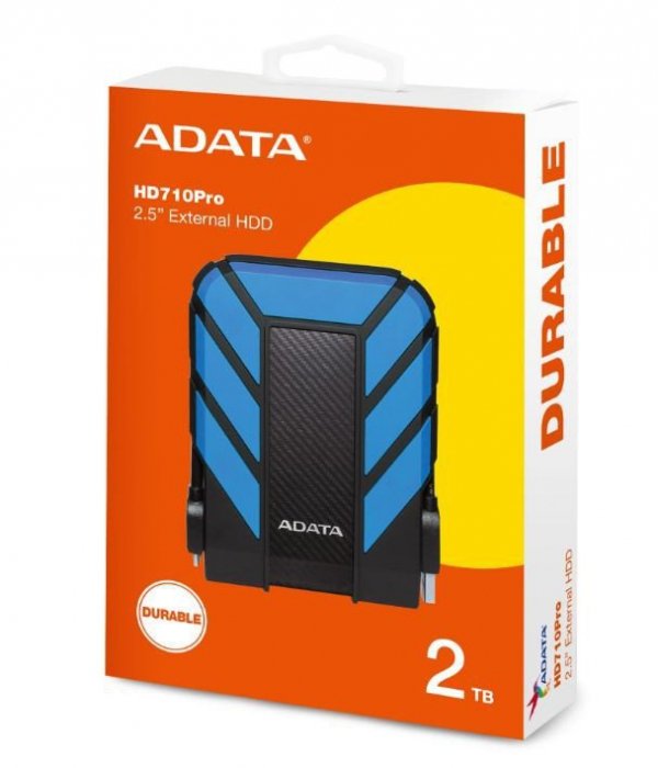 Adata Dysk twardy DashDrive Durable HD710 2TB 2.5 USB3.1 niebieski