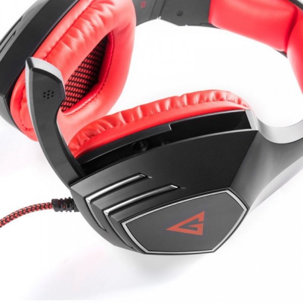 MODECOM VOLCANO MC-831 RAGE CZERWONE SŁUCHAWKI NAGŁOWNE Z MIKROFONEM
