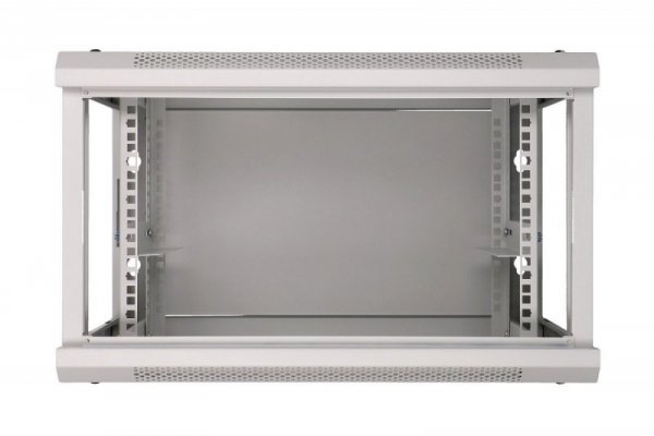 Extralink Szafka wisząca rack 4U 600x600 szara szklane drzwi