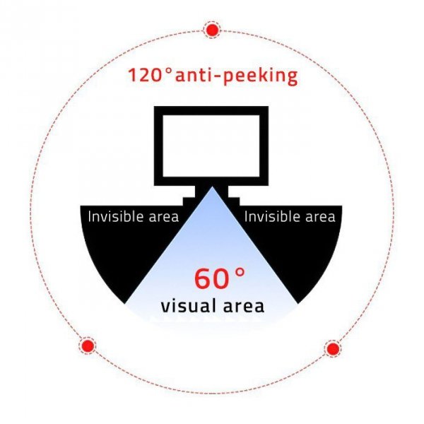 Qoltec Filtr prywatyzujący RODO | 23.8 cala | 16:9