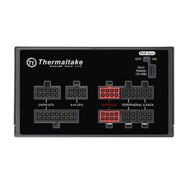 Thermaltake Zasilacz Toughpower Grand RGB Sync 650W Mod.(80+ Gold, 4xPEG, 140mm)