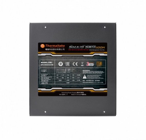Thermaltake Zasilacz Smart SE2 500W Modular (spr. 87%, Single Rail)