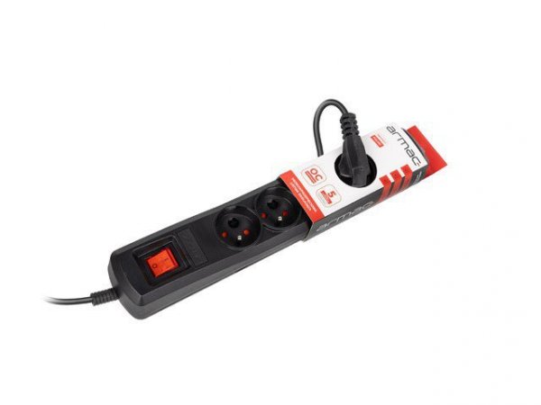 Armac Listwa zasilająca ARC5 1,5 m ARC5/15/CZ czarna