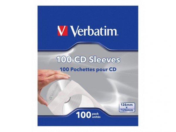 Verbatim Koperta papierowa CD z okienkiem 100 sztuk