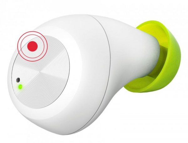 Hama Słuchawki dokanałowe BT TW Spirit Chop białe