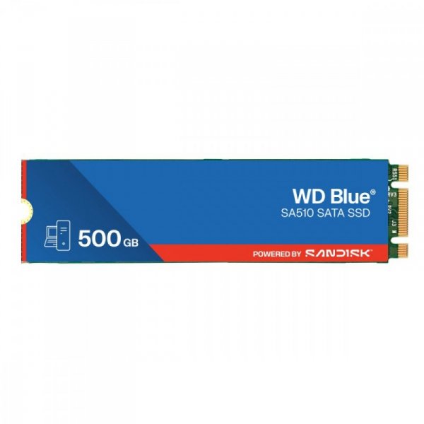 Western Digital Dysk SSD Blue SSD 500GB SA510 M.2 2280 WDS500G3B0B